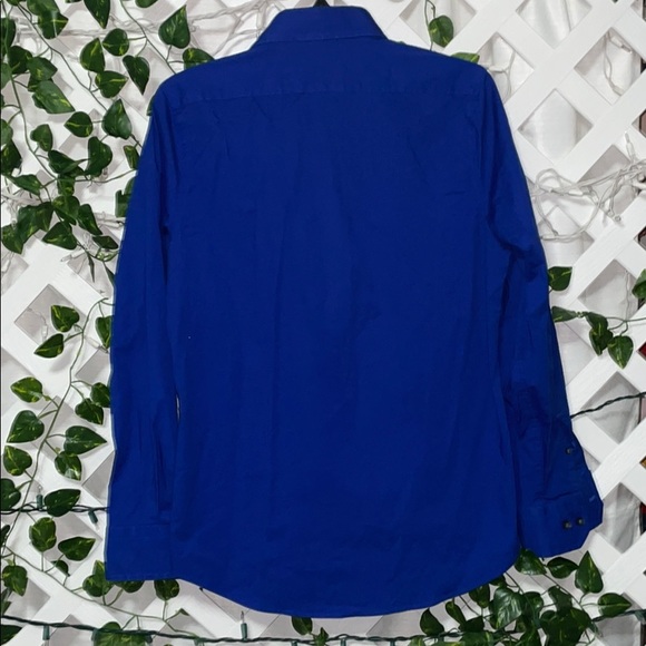 Blue Express Button-Up - Picture 3 of 4